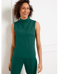 Talbots - Passport Ponte Mockneck Shell Sweater - Lyst