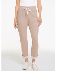 Talbots - Cozy French Terry Taper Leg Pants - Lyst