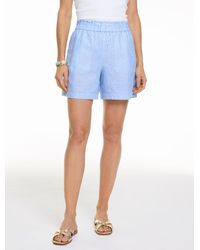 Talbots - Washed Linen Pull-on Shorts - Lyst
