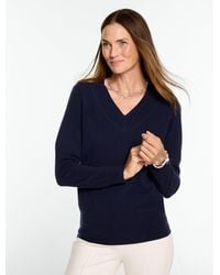 Talbots - Cashmere V-neck Sweater - Lyst