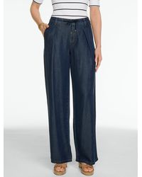 Talbots - Relaxed Wide Leg Jeans - Lyst