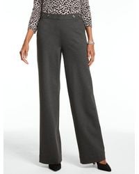 Talbots - Polished Ponte Wide Leg Pants - Lyst