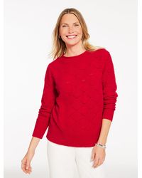 Talbots - Bobble Texture Crewneck Sweater - Lyst