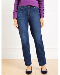 Talbots - High Waist Relaxed Leg Jeans - Lyst