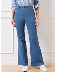 Talbots - Flare Leg Twill Pants - Lyst