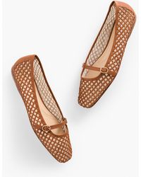 Talbots - Sloan Mary Jane Raffia Flats - Lyst