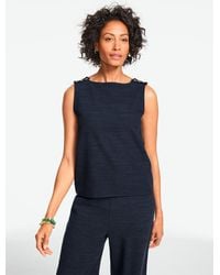 Talbots - Button Shoulder Sleeveless Top - Lyst