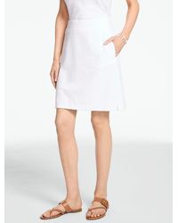 Talbots - Floral Jacquard Terry Skirt - Lyst