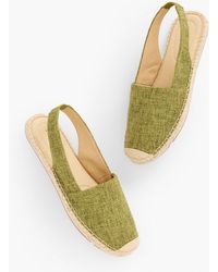 Talbots - Izzy Slingback Espadrille Flats - Lyst