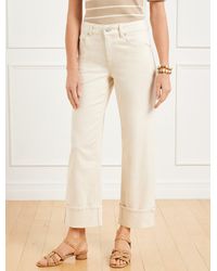 Talbots - Straight Ankle Cuff Jeans - Lyst