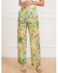 Talbots - Wide Leg Washed Linen Pants - Lyst