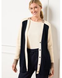 Talbots - Colorblock Cardigan Sweater - Lyst