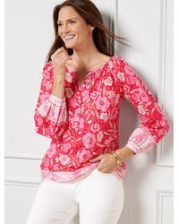 Talbots - Floral Paradise Popover Shirt - Lyst