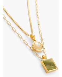 Talbots - Modern Layered Pendant Necklace - Lyst