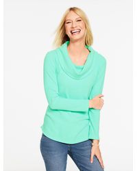 Talbots - Soft Waffle Knit Cowl-neck Pullover Sweater - Lyst