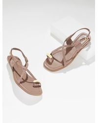 Talbots - Gena Ring Suede Sandal - Lyst