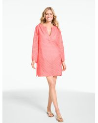 Aqua Club - Eyelet Tunic Top Cover-up - Lyst