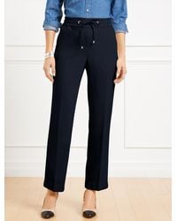 Talbots - Straight Ankle Crepe Pants - Lyst