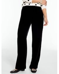 Talbots - Velvet Wide Leg Pull-on Pants - Lyst