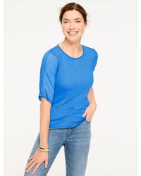 Talbots - Elbow Sleeve Knot Top - Lyst