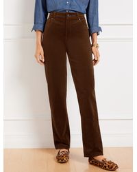 Talbots - Stretch Corduroy Relaxed Straight Leg Pants - Lyst