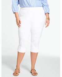 Talbots - Cotton Bi-stretch Capri Pants - Lyst