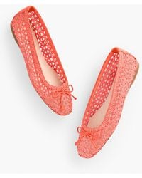 Talbots - Blaine Soft Sole Loopy Woven Ballet Flats - Lyst