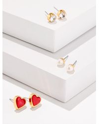 Talbots - Romantic Hearts Stud Earring Set - Lyst