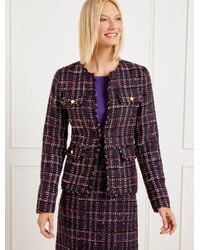 Talbots - Midnight Sparkle Tweed Jacket - Lyst