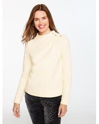 Talbots - Jewel Button Shoulder Sweatshirt - Lyst
