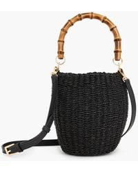 Talbots - Bamboo Handle Straw Bucket Bag - Lyst