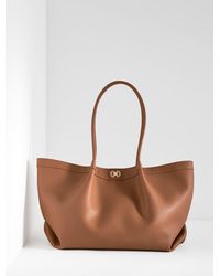 Talbots - Katharine Pebble Leather Tote - Lyst
