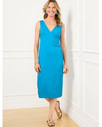 Talbots - Ruched Jersey Sheath Dress - Lyst