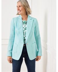 Talbots - Tailored Seaming Linen Blazer - Lyst