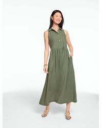 Talbots - Sleeveless Linen Shirtdress - Lyst