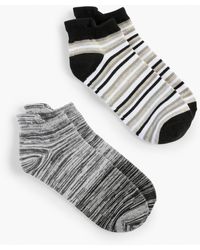 Talbots - Grey Sky 2-pack Ankle Socks - Lyst