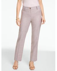 Talbots - Straight Ankle Linen Pants - Lyst