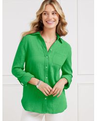Talbots - Modern Classic Gauze Shirt - Lyst