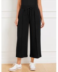 Talbots - Airknit Stretch Wide Crop Pants - Lyst