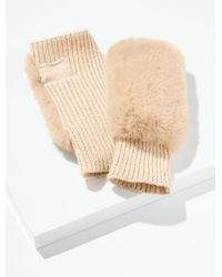 Talbots - Faux Fur Gloves - Lyst