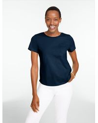 Talbots - Patch Pocket Short Sleeve T-shirt - Lyst