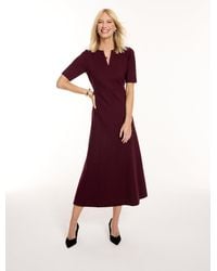 Talbots - Polished Ponte Fit & Flare Dress - Lyst