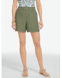 Talbots - Washed Linen Pull-on Shorts - Lyst