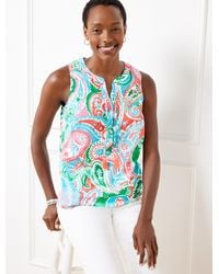 Talbots - Tie Neck Shell Sweater - Lyst