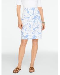 Talbots - Seersucker A-line Skirt - Lyst