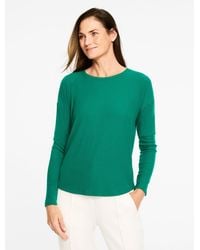 Talbots - Ribbed Crewneck T-shirt - Lyst