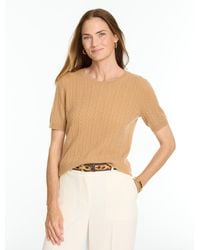 Talbots - Cashmere Cable Crewneck Sweater Pullover - Lyst