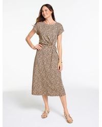 Talbots - Ruched Jersey Dress - Lyst