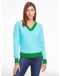Talbots - Colorblock V-neck Sweater - Lyst