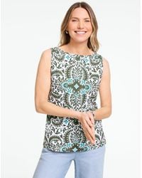 Talbots - Bateau Neck Tank Top - Lyst